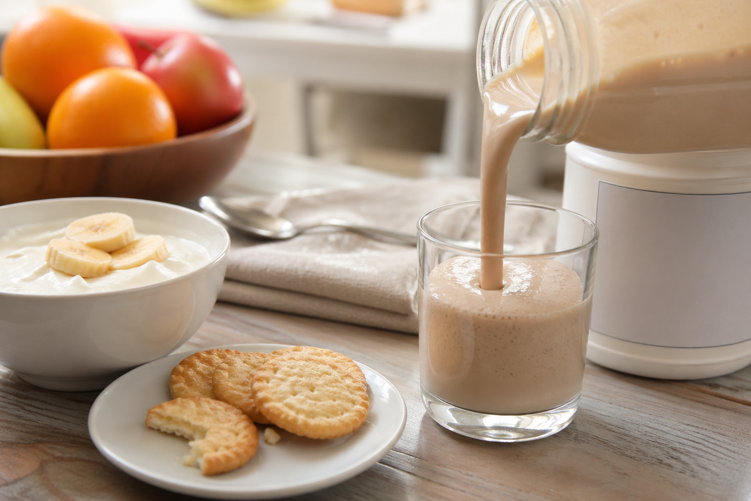 Illustration related to can you drink meal replacement shakes during cancer treatment